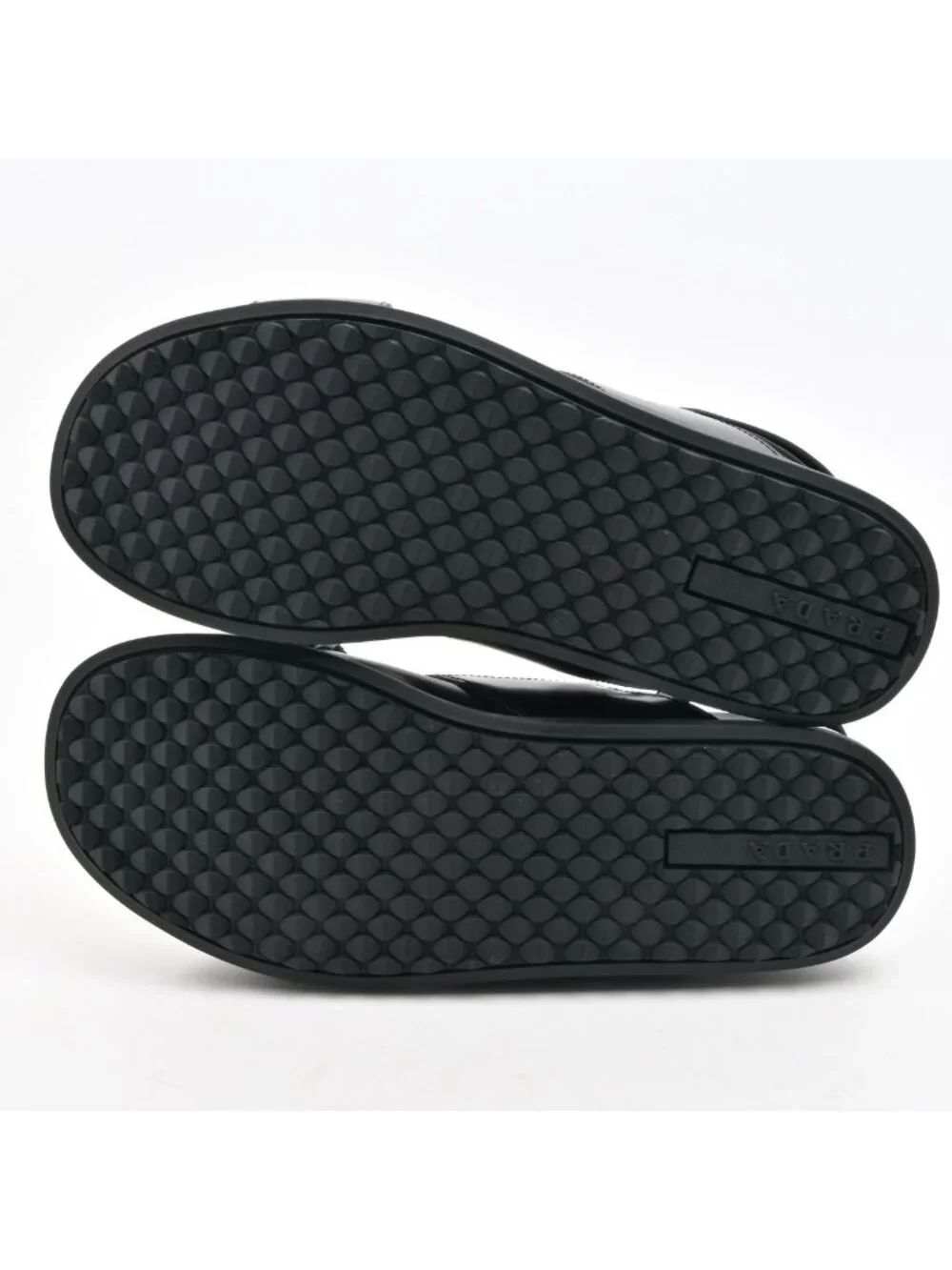 Prada Sandals Black Leather 7